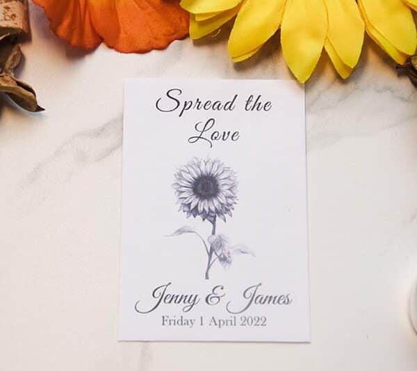 Sunflower Seed Wedding Favour (Standard)