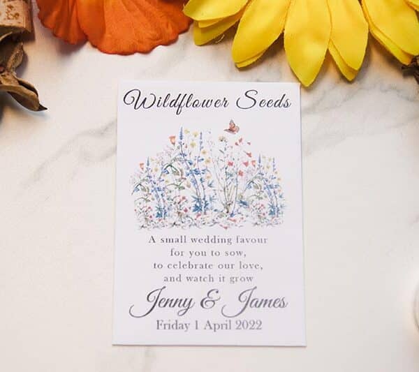 Wildflower Seed Wedding Favour